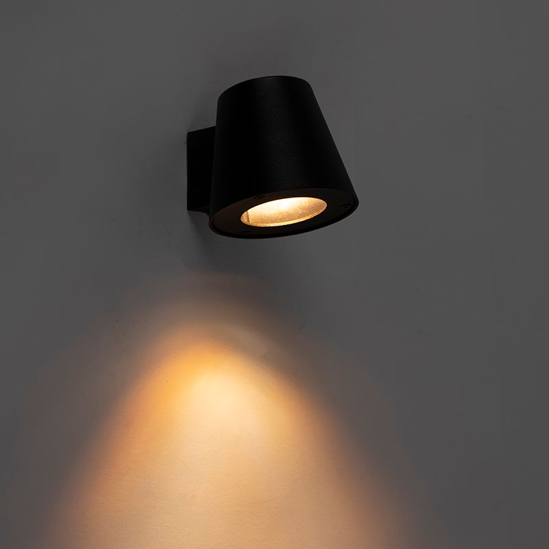 Moderne buitenwandlamp zwart IP44 - Skittle