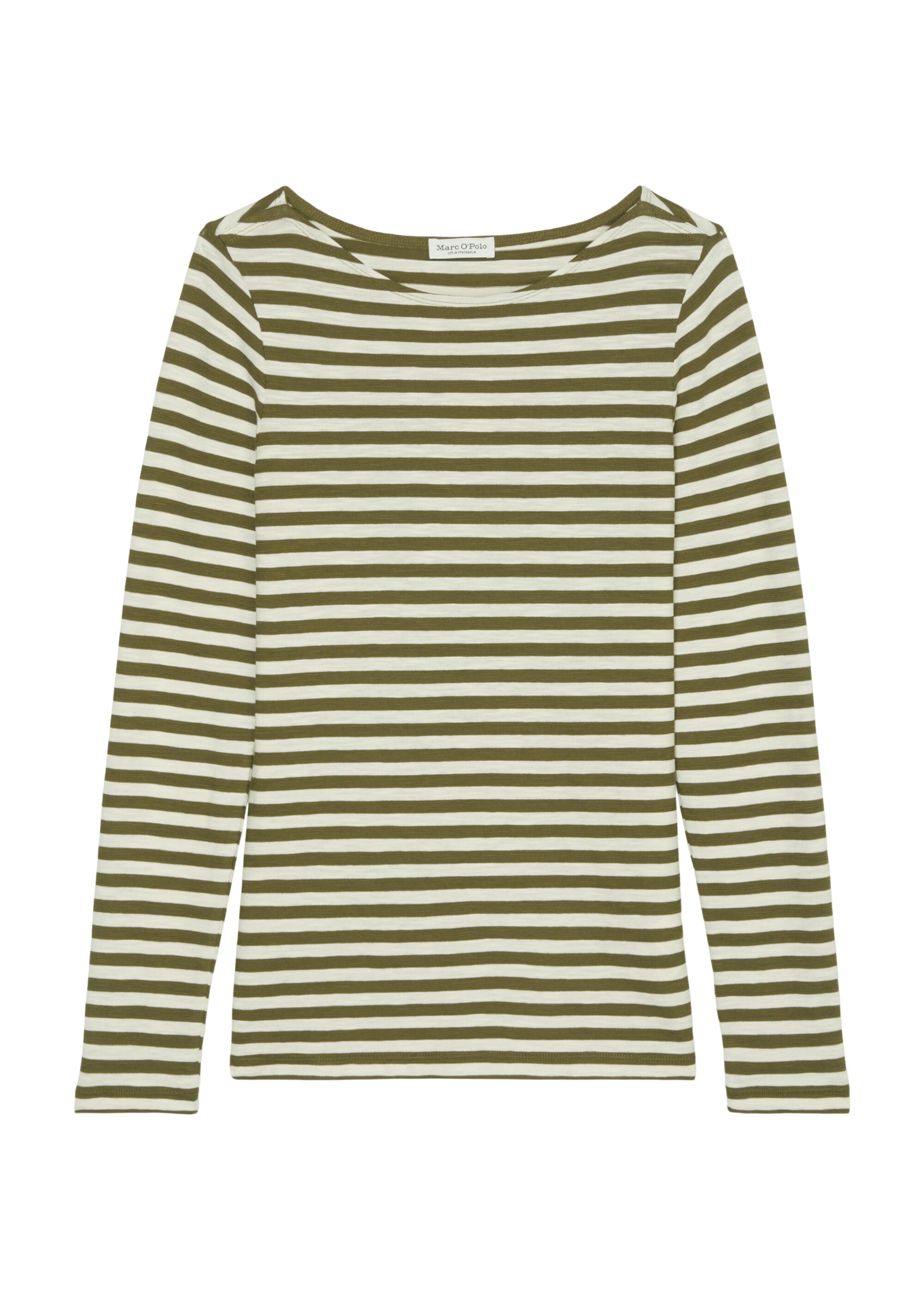 Ringel-Longsleeve regularaus Slubjersey