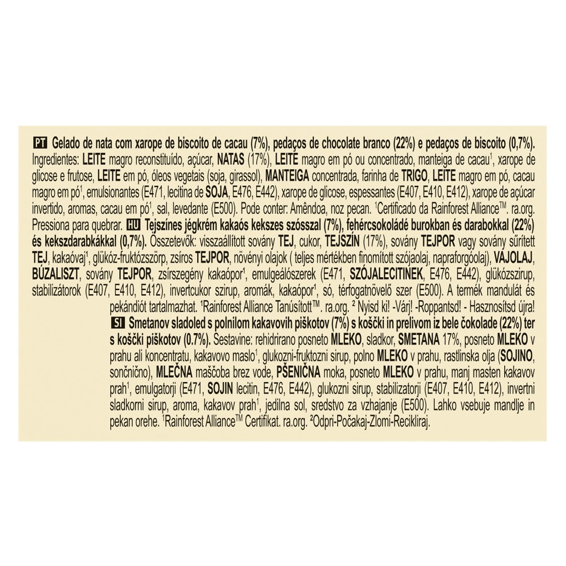 GELADO MAGNUM PINT WHITE CHOCOLATE E COOKIES 440ML