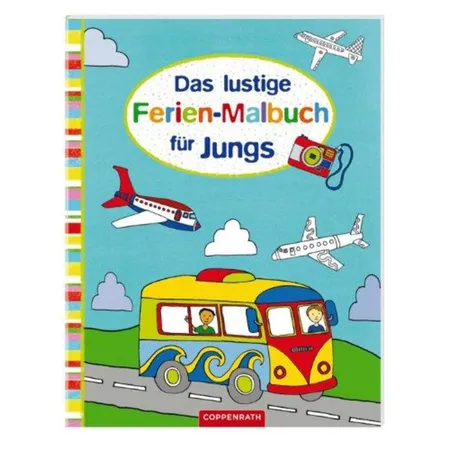 Die Spiegelburg Das lustige Ferien-Malbuch für Jungs