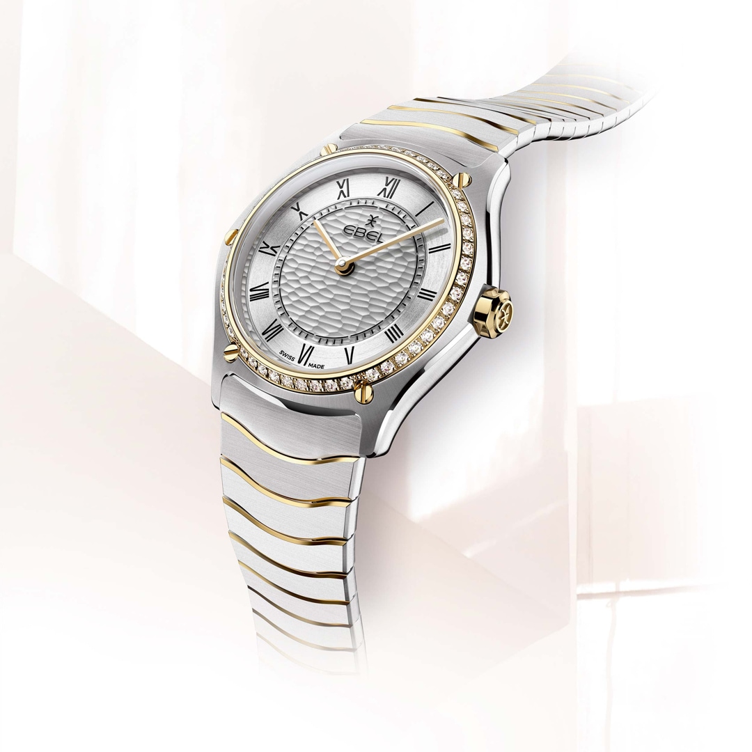 Ebel Sport Classic Lady Diamonds Bicolor / Silbrig