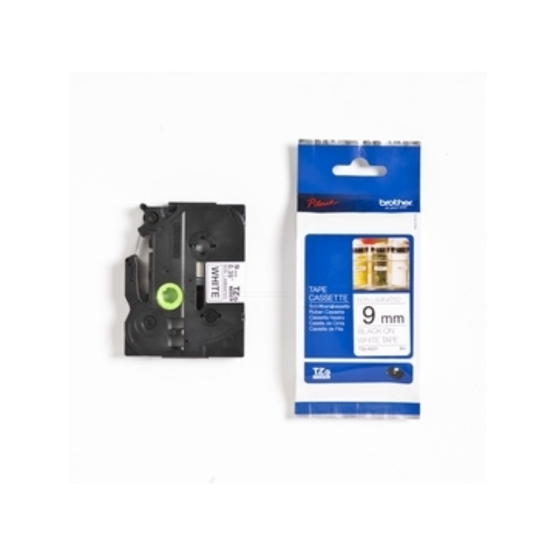 Brother P-Touch Band TZe-N221, 9 mm, schwarz auf weiss