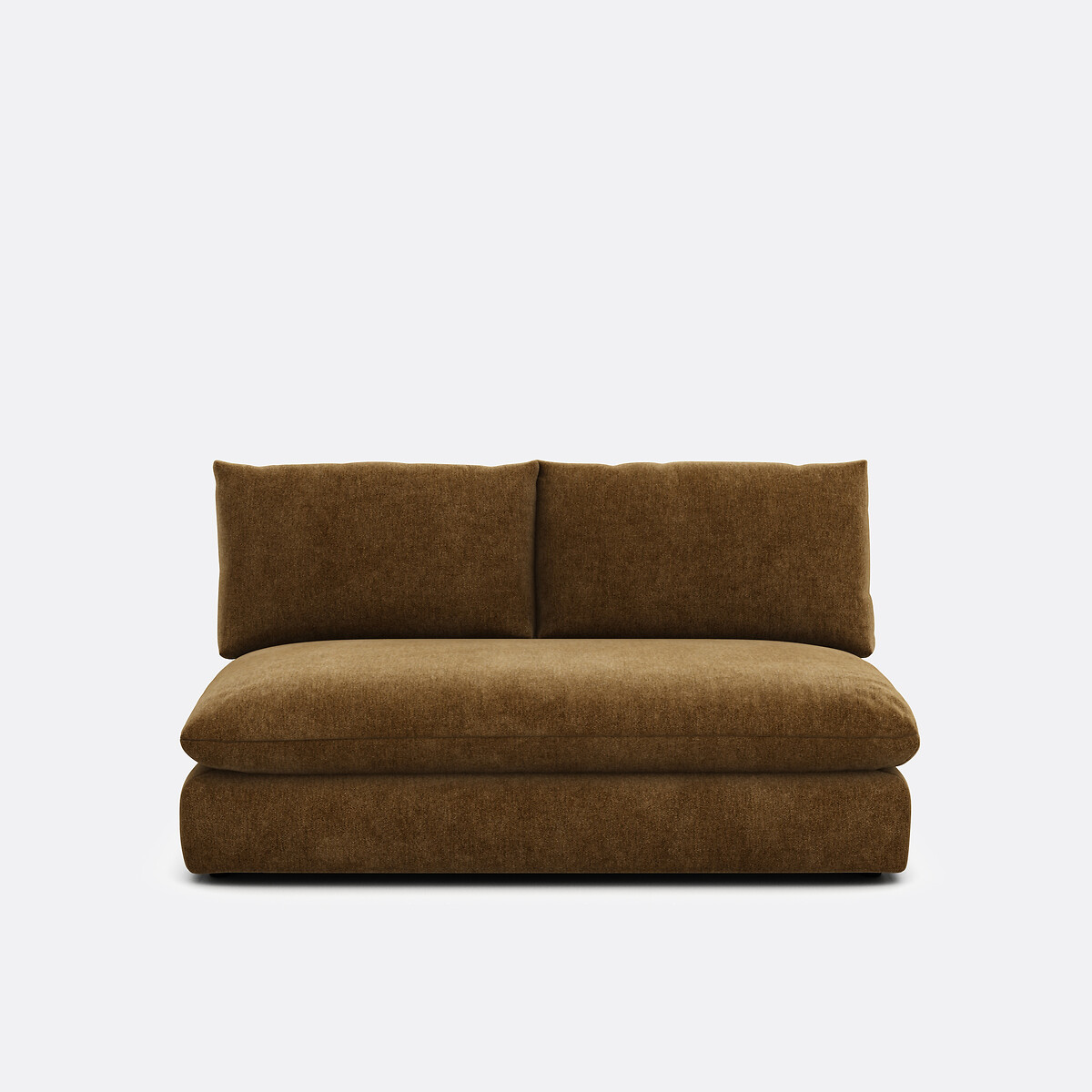 LA REDOUTE INTERIEURS<br>Sofá modular de 2 lugares. poliéster manchado, Malo