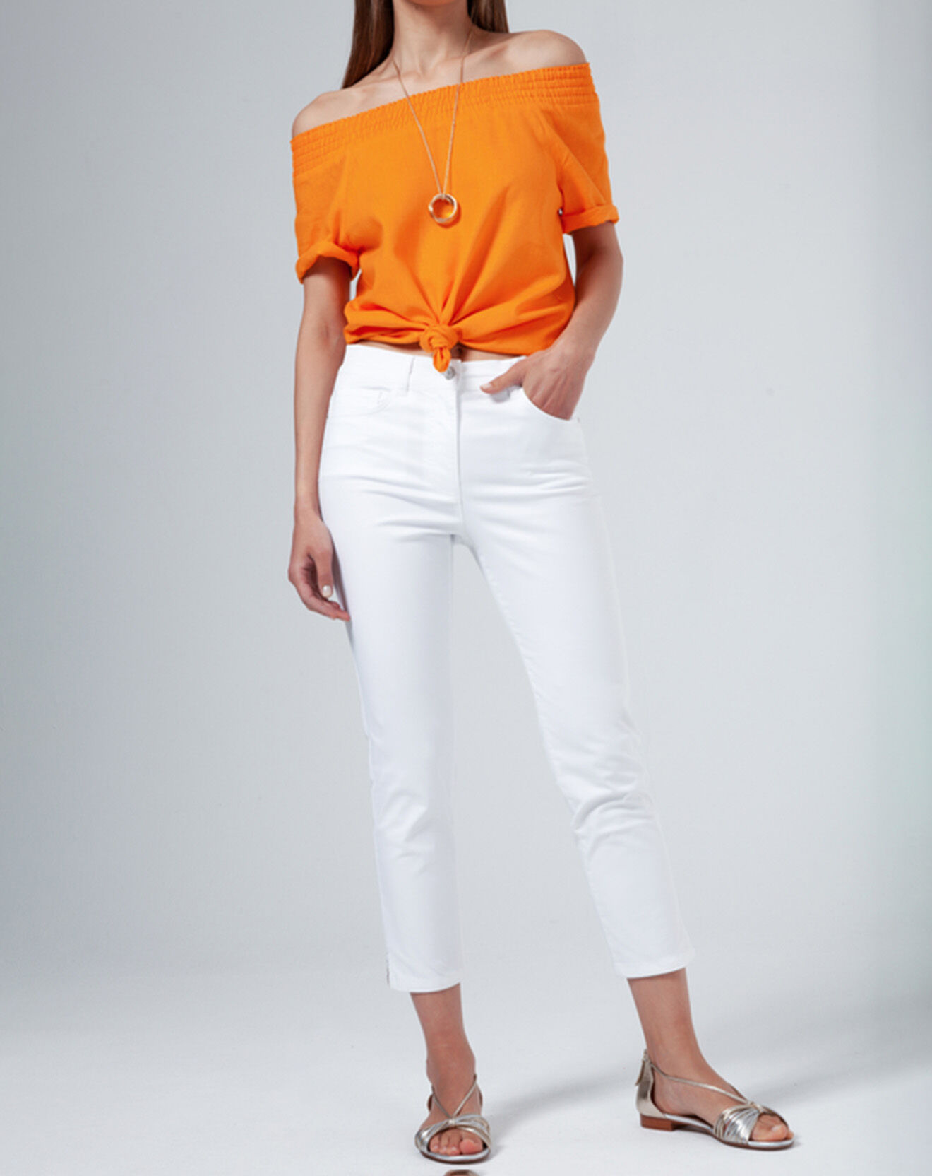 Caroll Blouse en Lin mélangé Malba mangue