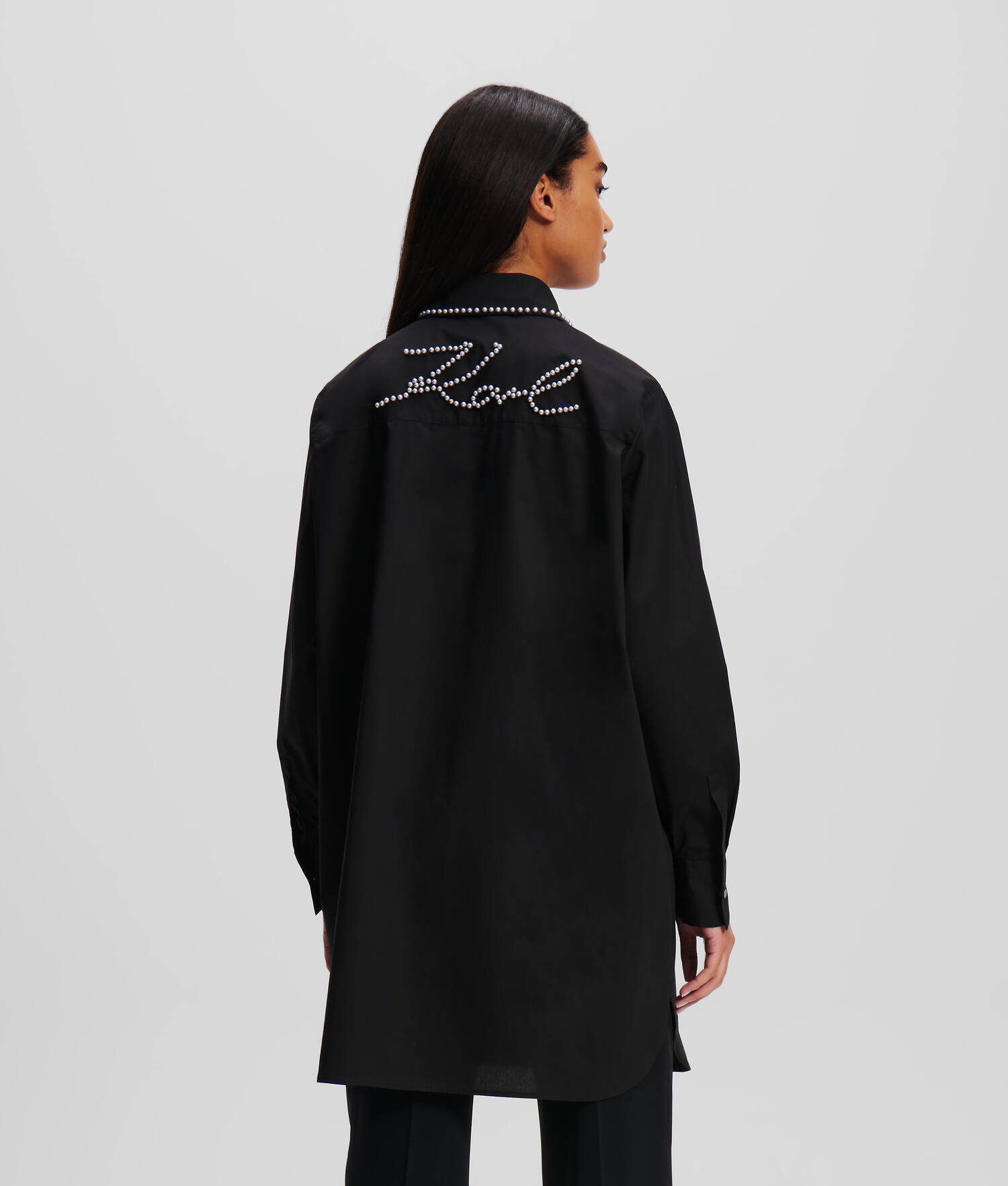CHEMISE TUNIQUE ORNÉE DE PERLES