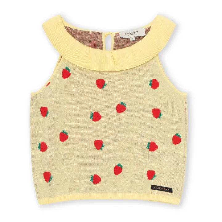 A Monday in Copenhagen Top Maille Daisy | Jaune