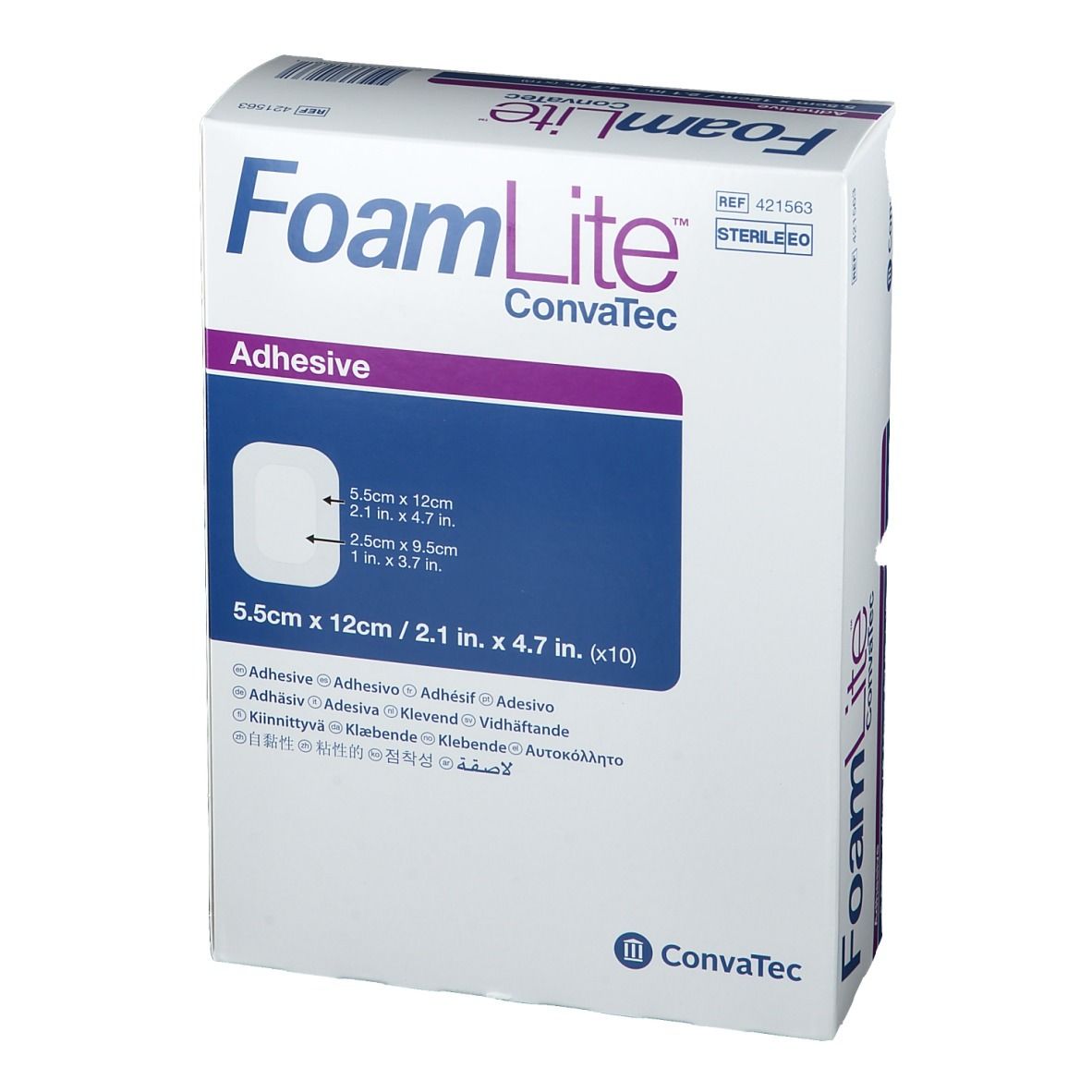 Foam Lite ConvaTec Adhesive 5,5 x 12 cm