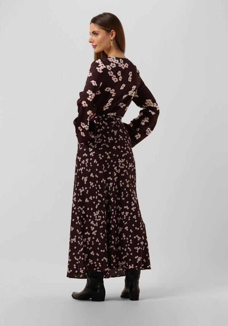 CATWALK JUNKIE paarse catwalk junkie maxi jurk dr you are blooming