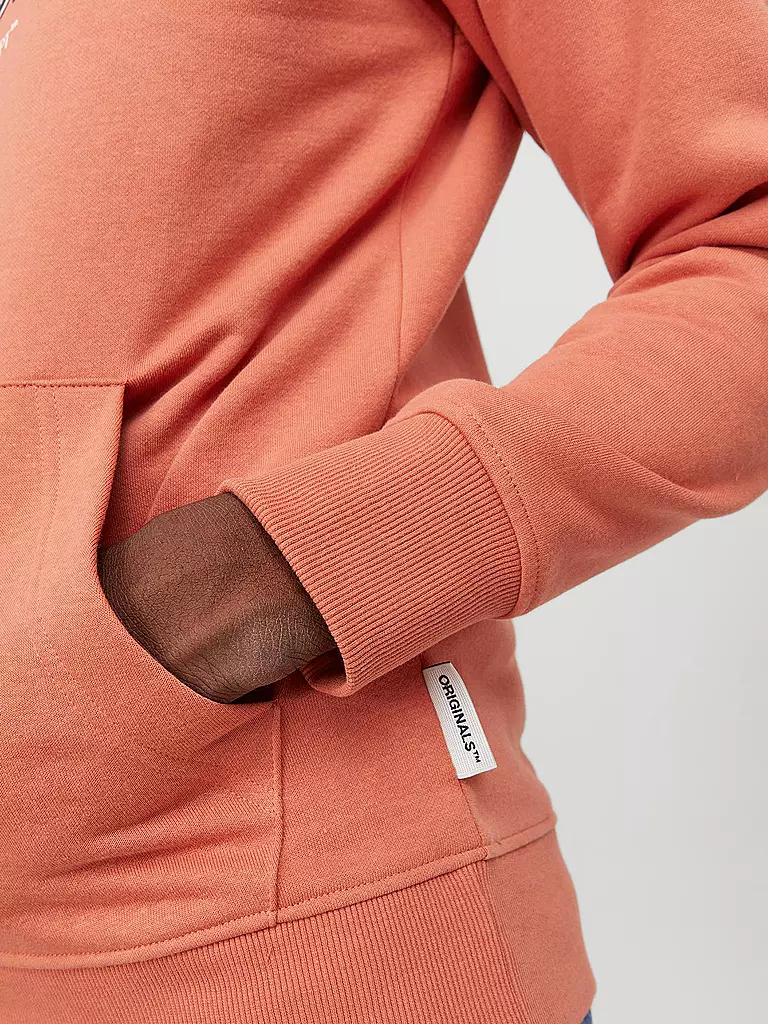 JACK & JONES Kapuzensweater - Hoodie JORLAKEWOOD orange