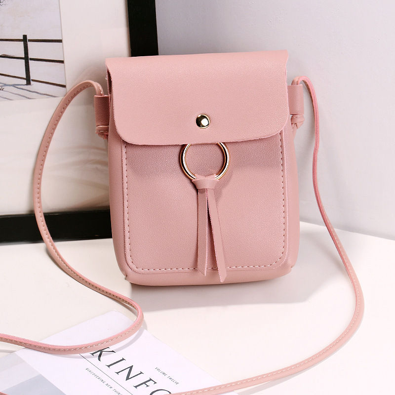 Happo - Crossbody van kunstleer met hoepelaccent