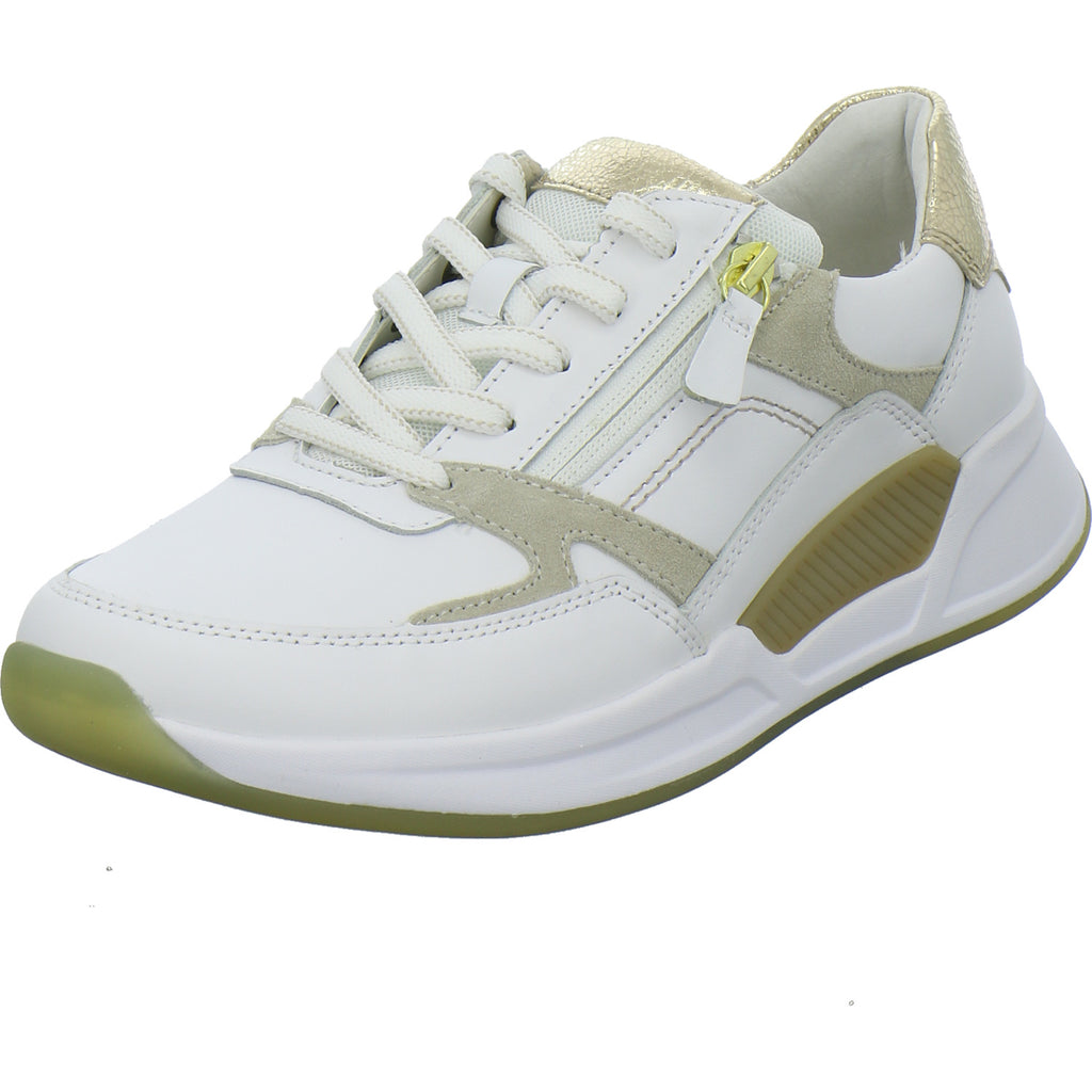 Gabor Comfort Sneaker Damen Rolling Soft Weiß-kombi