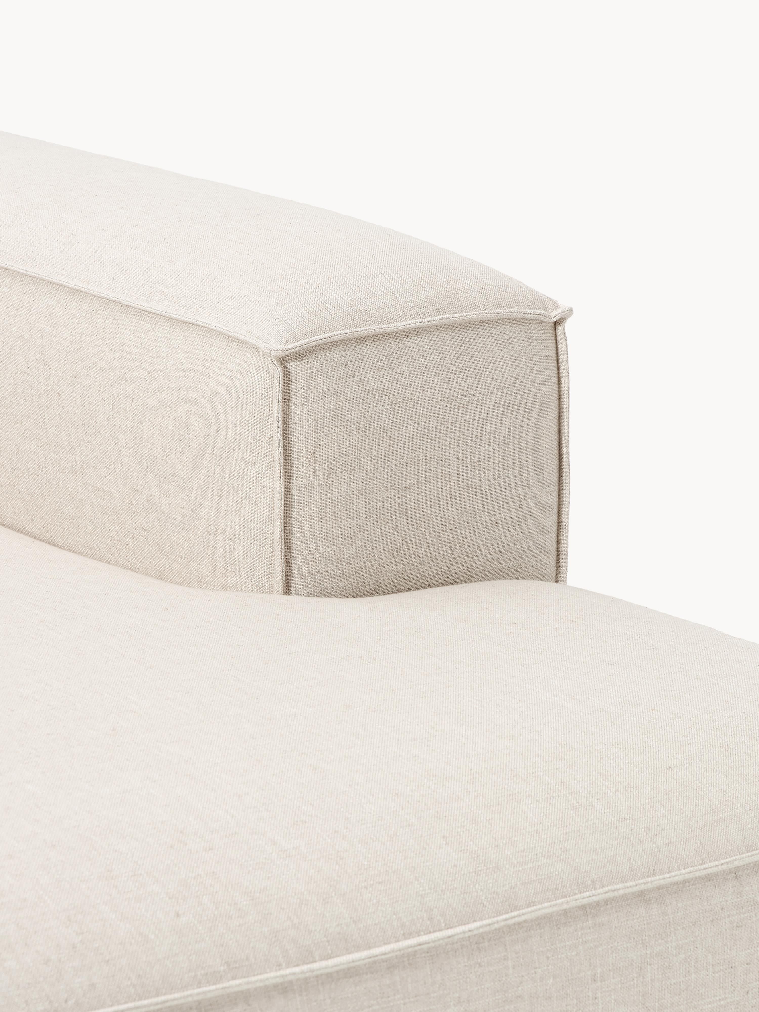 Chaise longue hoekmodule Lennon van linnenmix