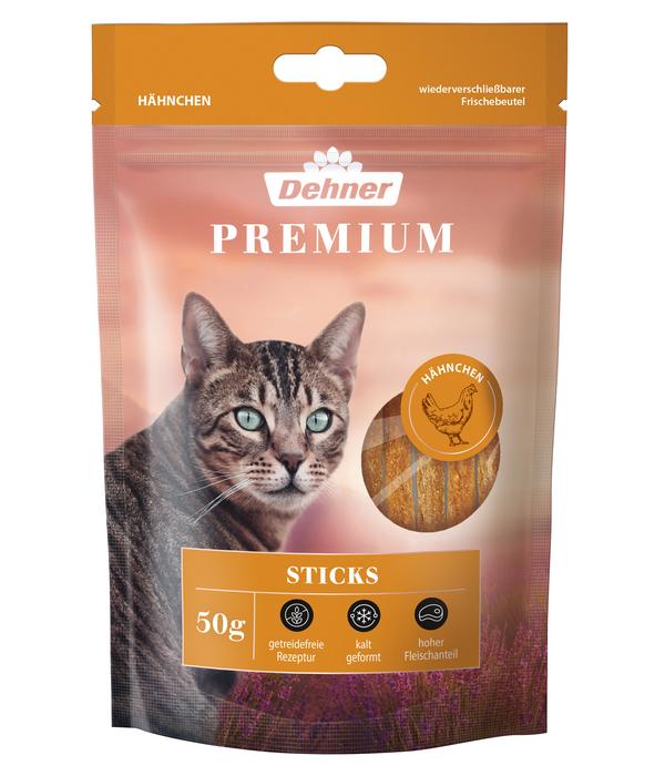 Dehner Premium Katzensnack Sticks, 50 g