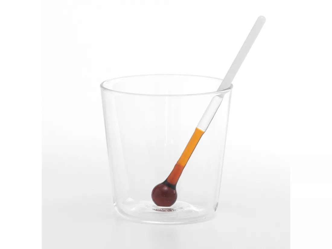 Gobelet doseur Spritzometer Ensemble de 2 verres + distributeur de Spritz, verre décoré, fabriqué en Italie Zafferano Italia