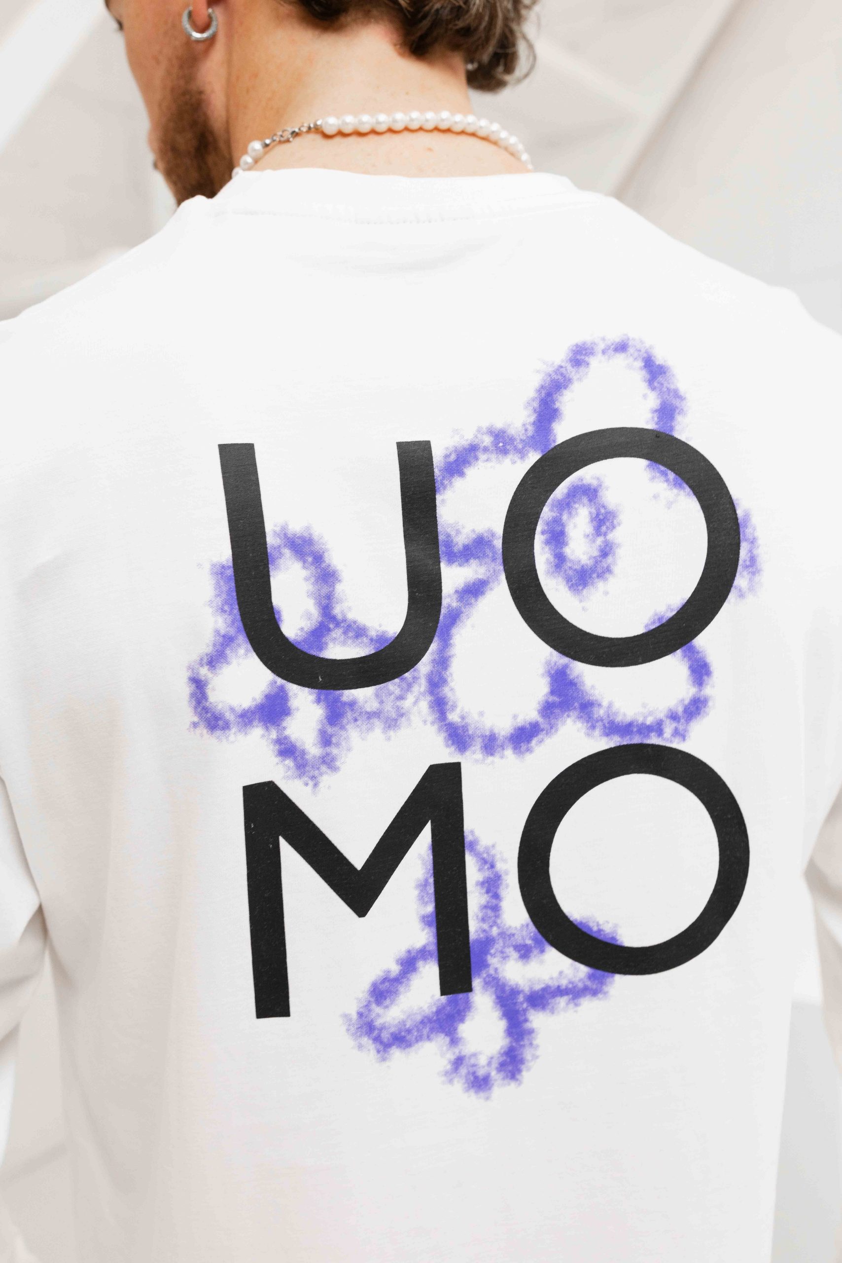 24 Uomo Flora 2.0 Longsleeve Shirt Heren Off-White/Blue