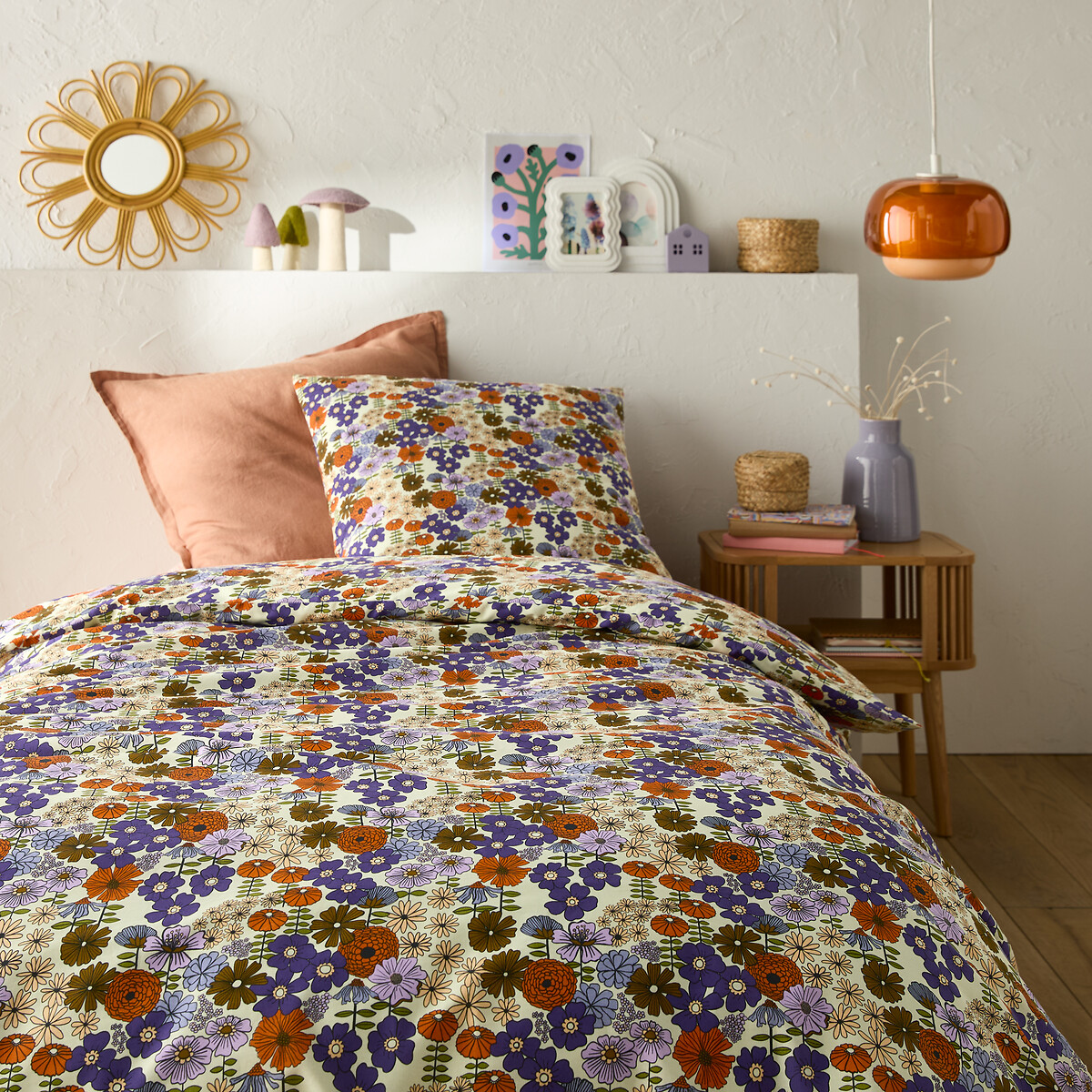 LA REDOUTE INTERIEURS<br>Conjunto de cama 50% algodão reciclado, Marisol