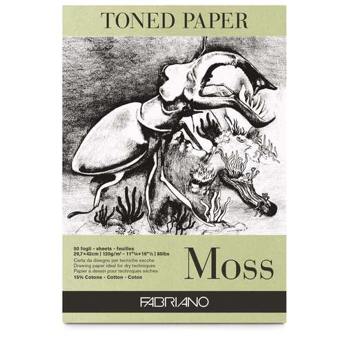 FABRIANO® Toned Paper Zeichenblock, Moos
