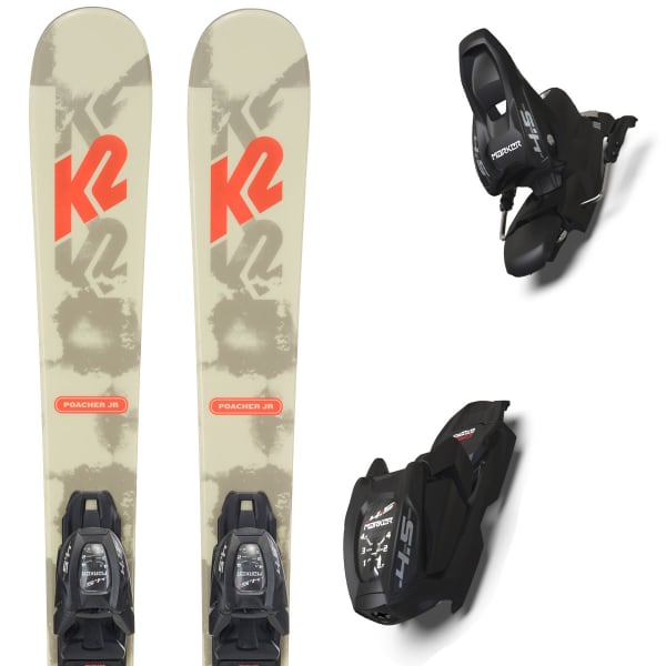 Pack ski K2 POACHER JR + FDT 4.5 BEIGE