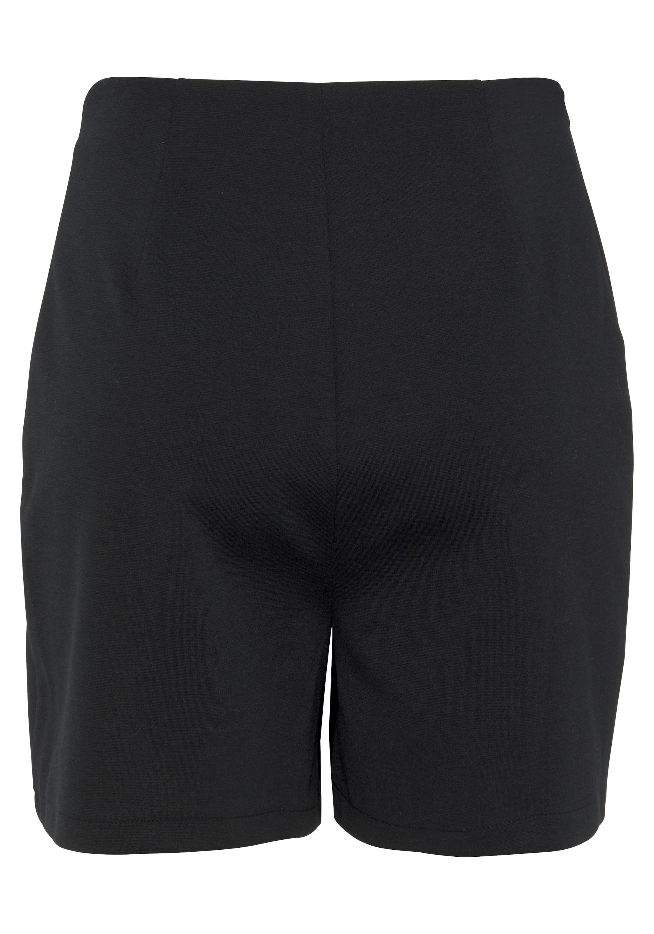 Buffalo Hosenrock , in Wickeloptik mit Zierknöpfen, Skort, casual-chic, elegant
