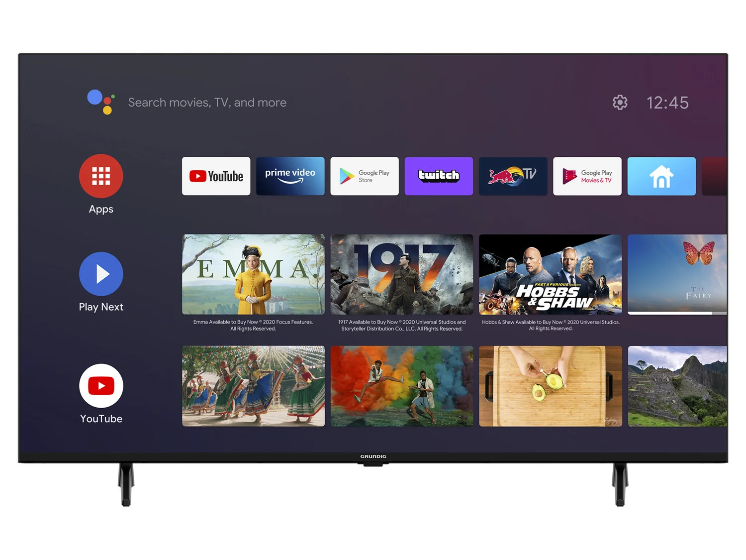GRUNDIG Smart TV »VLX 23 LDL BW2T00«, 43 polegadas, 4K, UHD Android