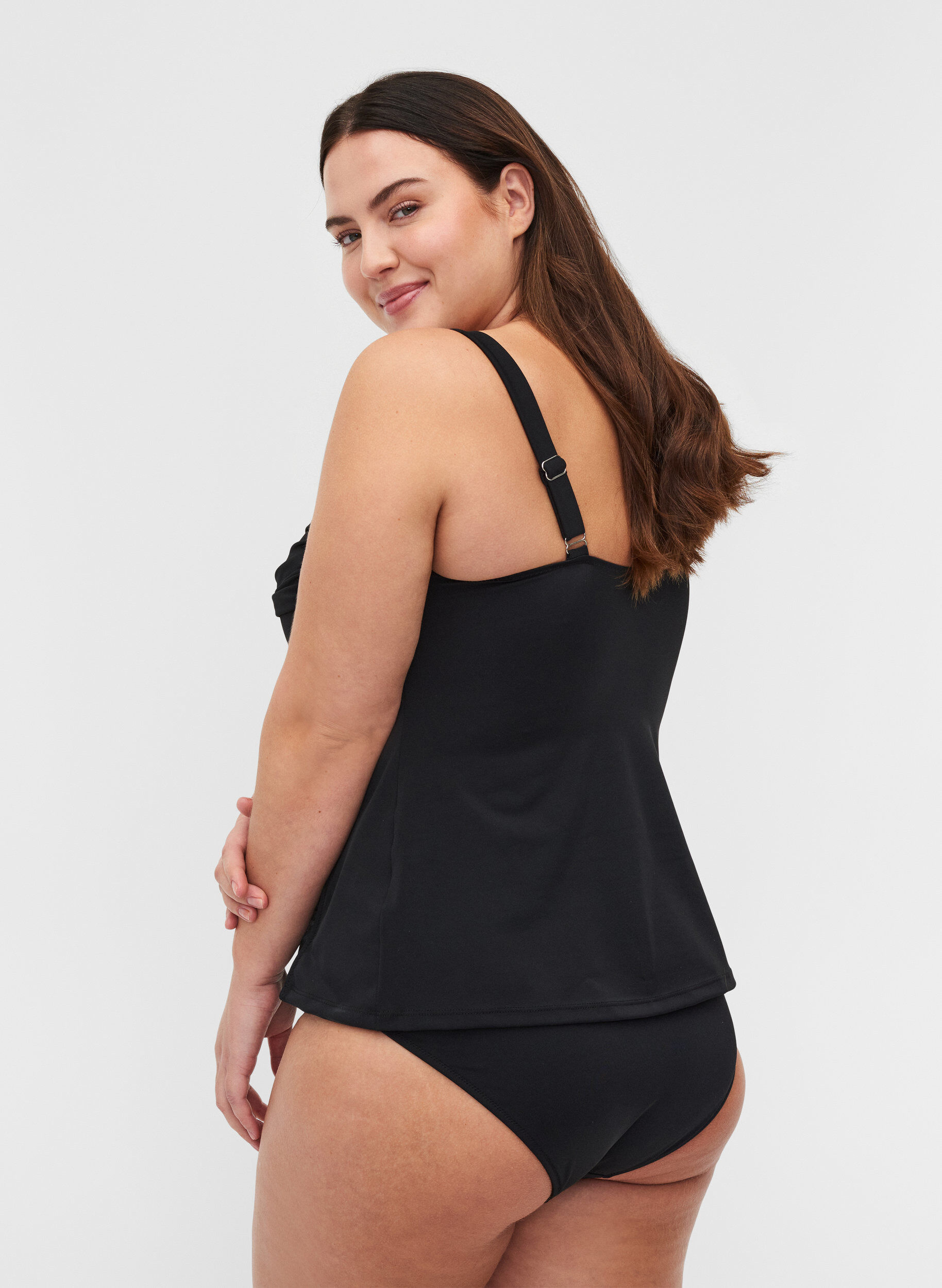 Tankini med draperinger