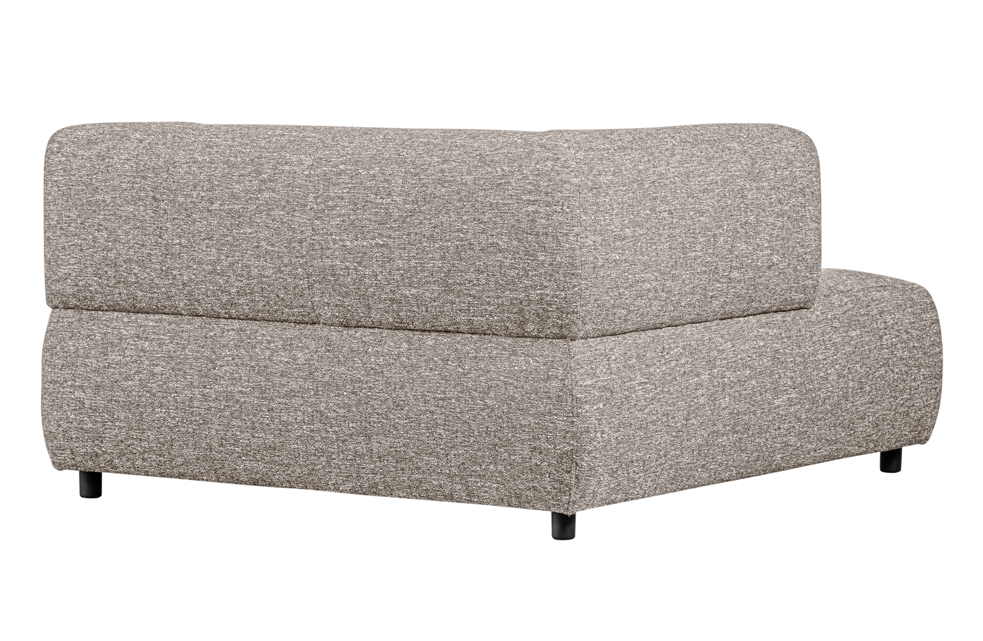 WOOOD 1,5-zits chaise longue met arm links Louis- Melange Louis 1,5-zits chaise longue met arm links Melange - Powder