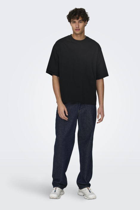 Only & Sons zwarte heren t-shirt