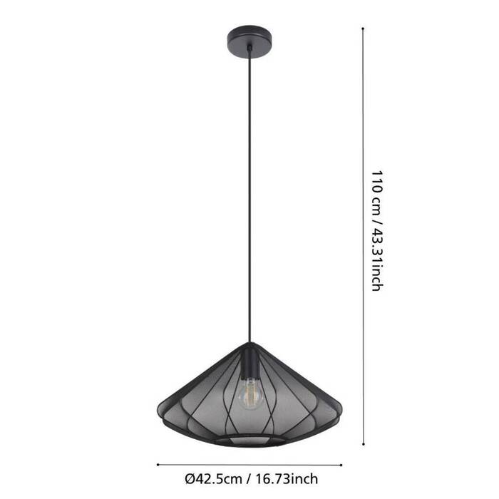 Eglo Dolwen pendel Ø42,5 cm sort