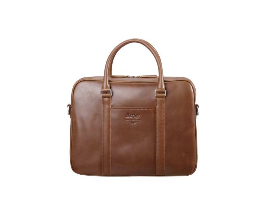 Cartable homme cuir avec bandoulière Gold - KARLINGTON III
