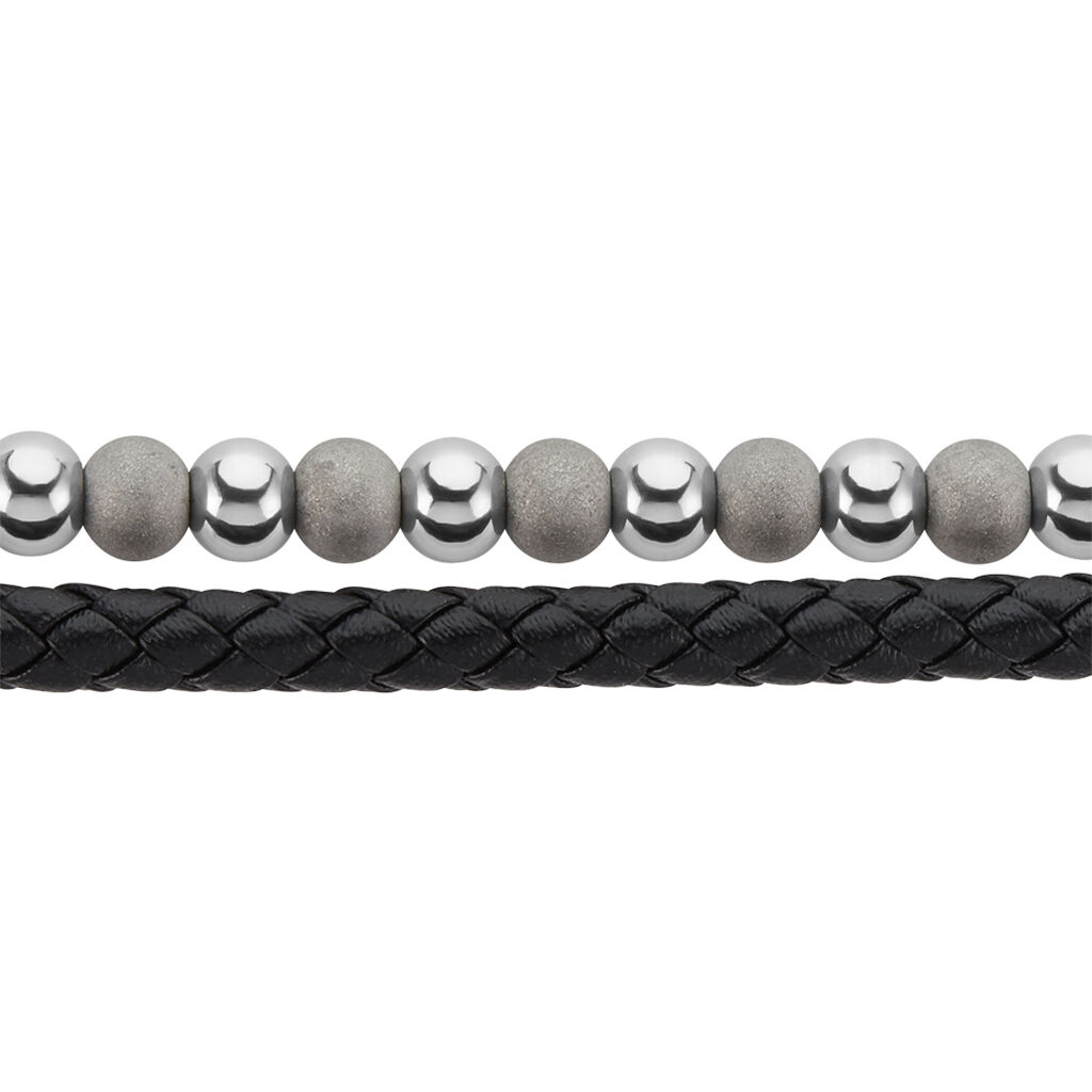 Bracelet Jourdan Pheonix Cuir Noir