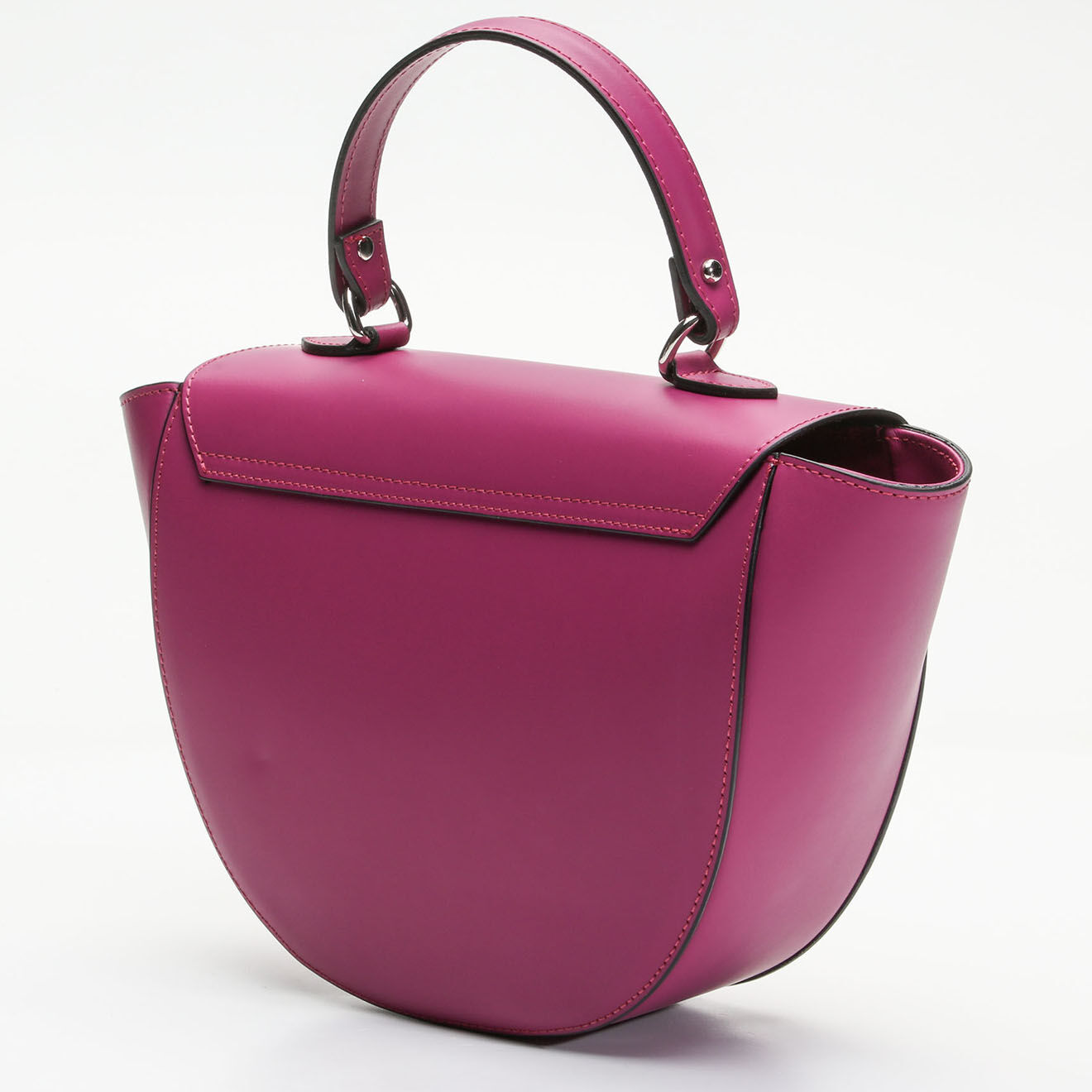 Maison Héritage Sac à main en Cuir Votti violet  -  28x21x9 cm