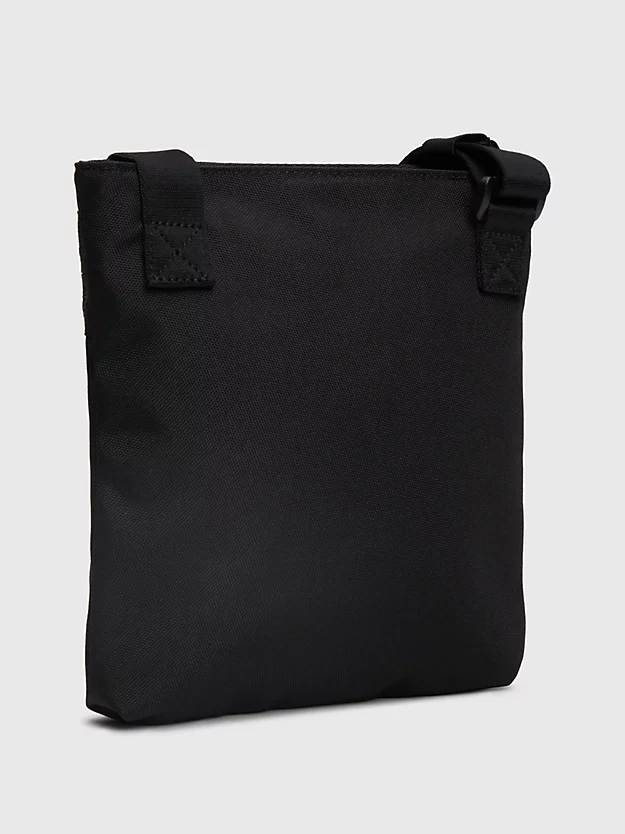 Bolsa de ombro plana com logotipo