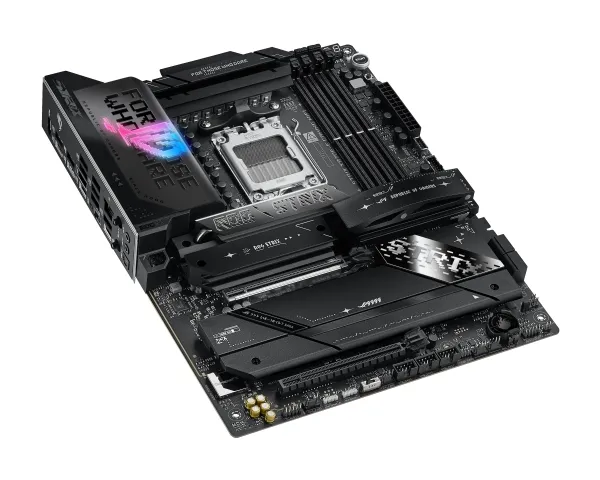 ASUS ROG STRIX X870E-E GAMING WIFI - Bundkort - ATX - Socket AM5 - AMD X870E Chipset - USB4, USB-C 3.2 Gen 2x2, USB-C 3.2 Gen2, USB 3.2 Gen 2, USB 3.2 Gen 1 - Wi-Fi 7, 5 Gigabit Ethernet, Bluetooth - onboard grafik (CPU påkrævet) - HD Audio (8-kanale