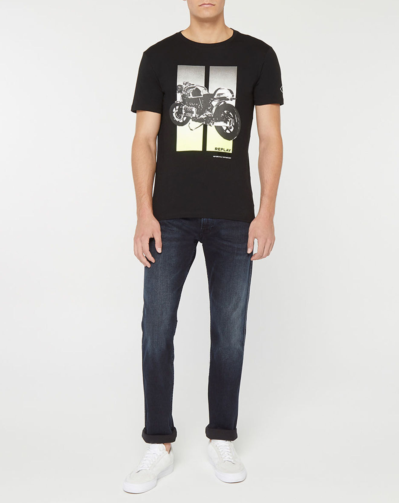 Replay T-Shirt Moto Bike noir