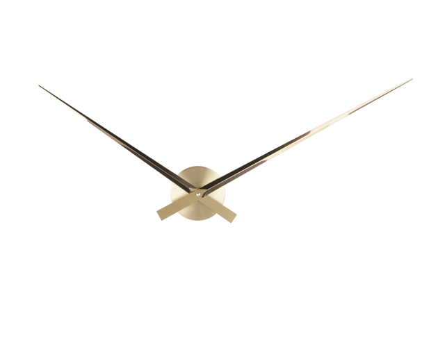 Wall clock Little Big Time alu gold plated