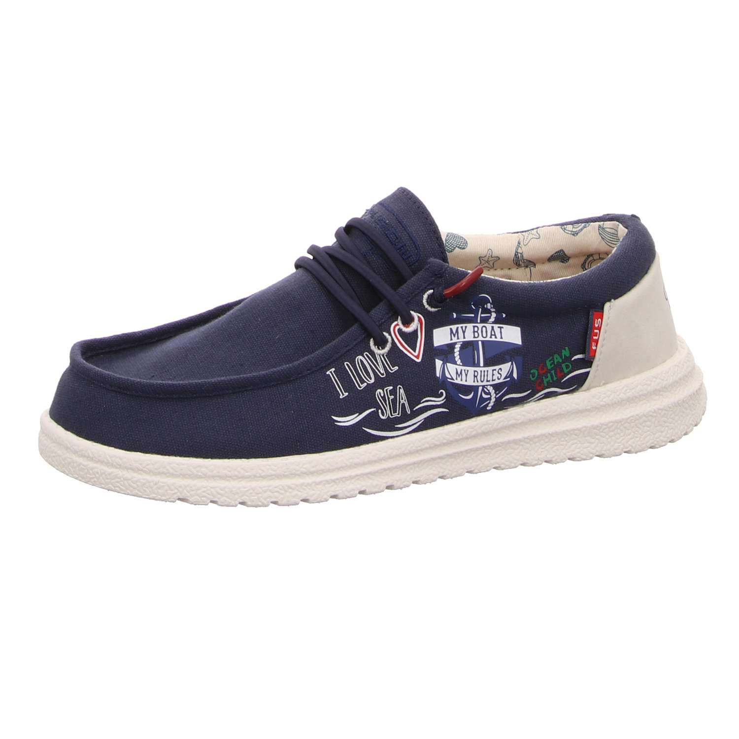Fusion Slipper blau blau