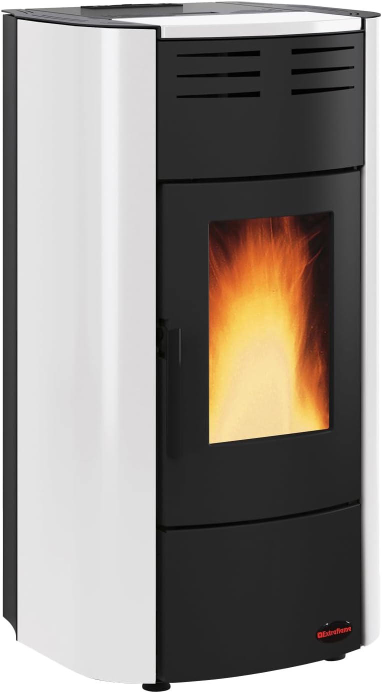 La Nordica-Extraflame Wasserführender Pelletofen Raffaella Idro H15 | Weiß | 18,1 kW