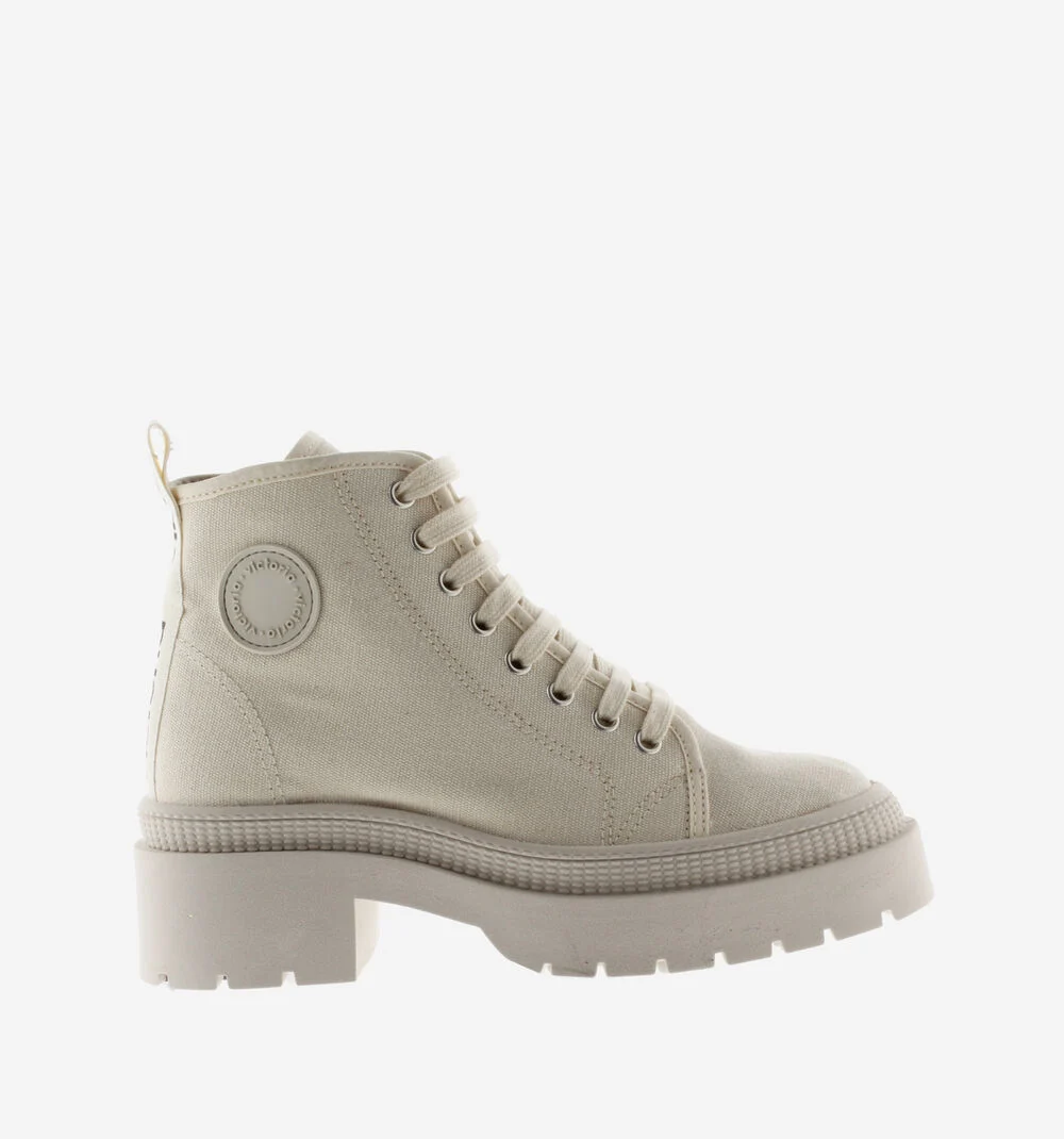 CIELO BOTTINE TOILE Bottines en toile avec talon pour femme CRUDO