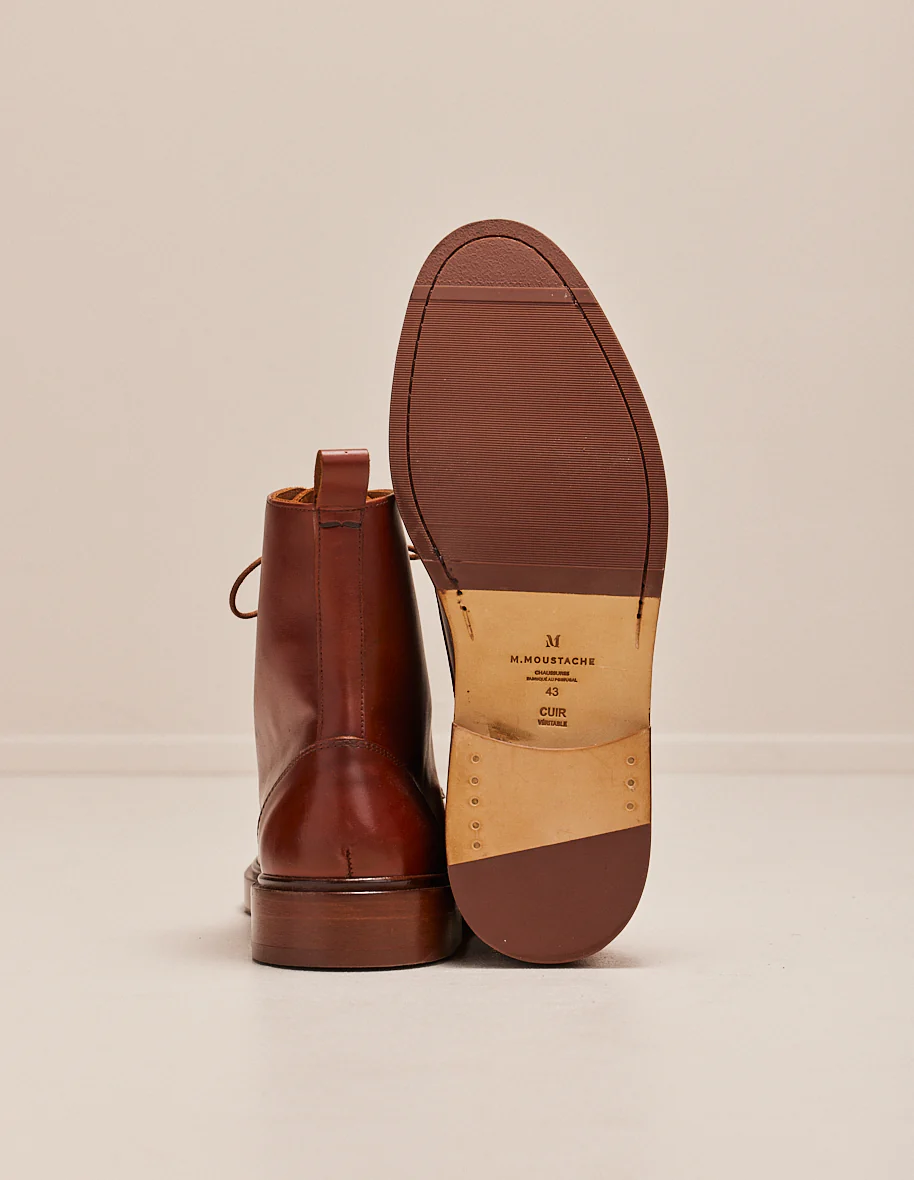 Bottines Timothée - Cuir cognac
