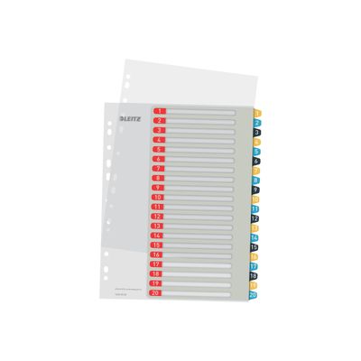 Leitz Cosy - Intercalaire 20 positions - couleurs assorties