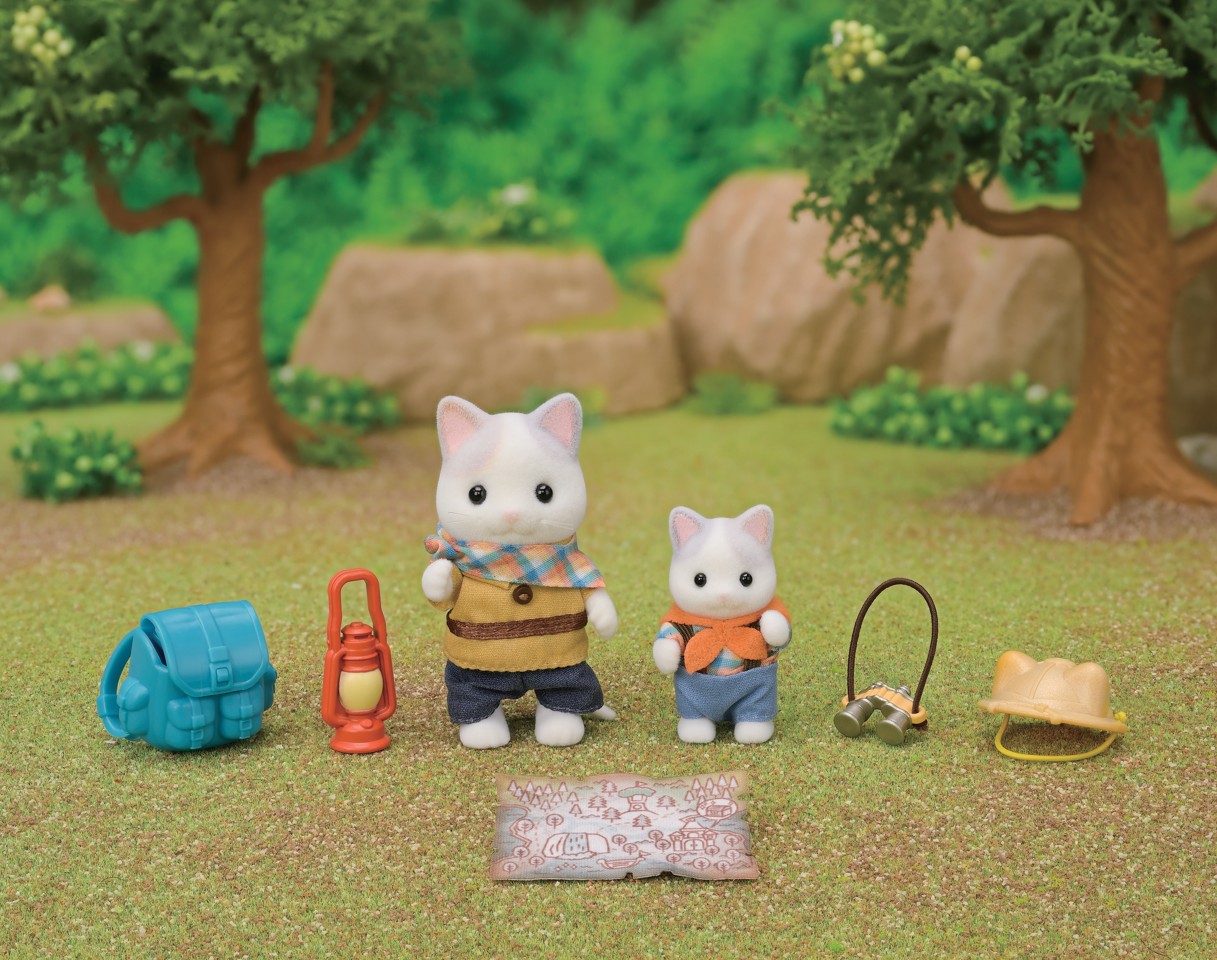 Sylvanian Families - Spændende opdagelsessæt -Latte Cat Bror & Baby (5763)