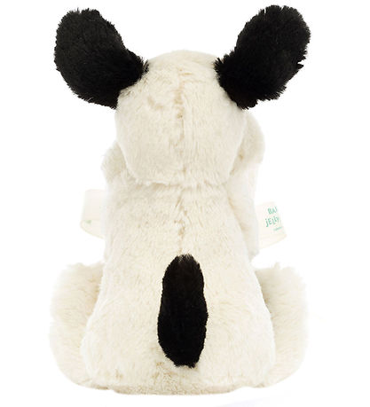 Jellycat Schmusetuch - 34x34 cm - Bashful Black & Cream Welpe