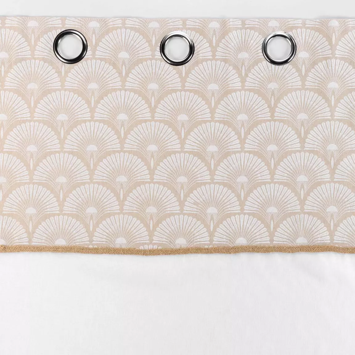 Voilage œillets coton (140 x 240 cm) Bahina Beige