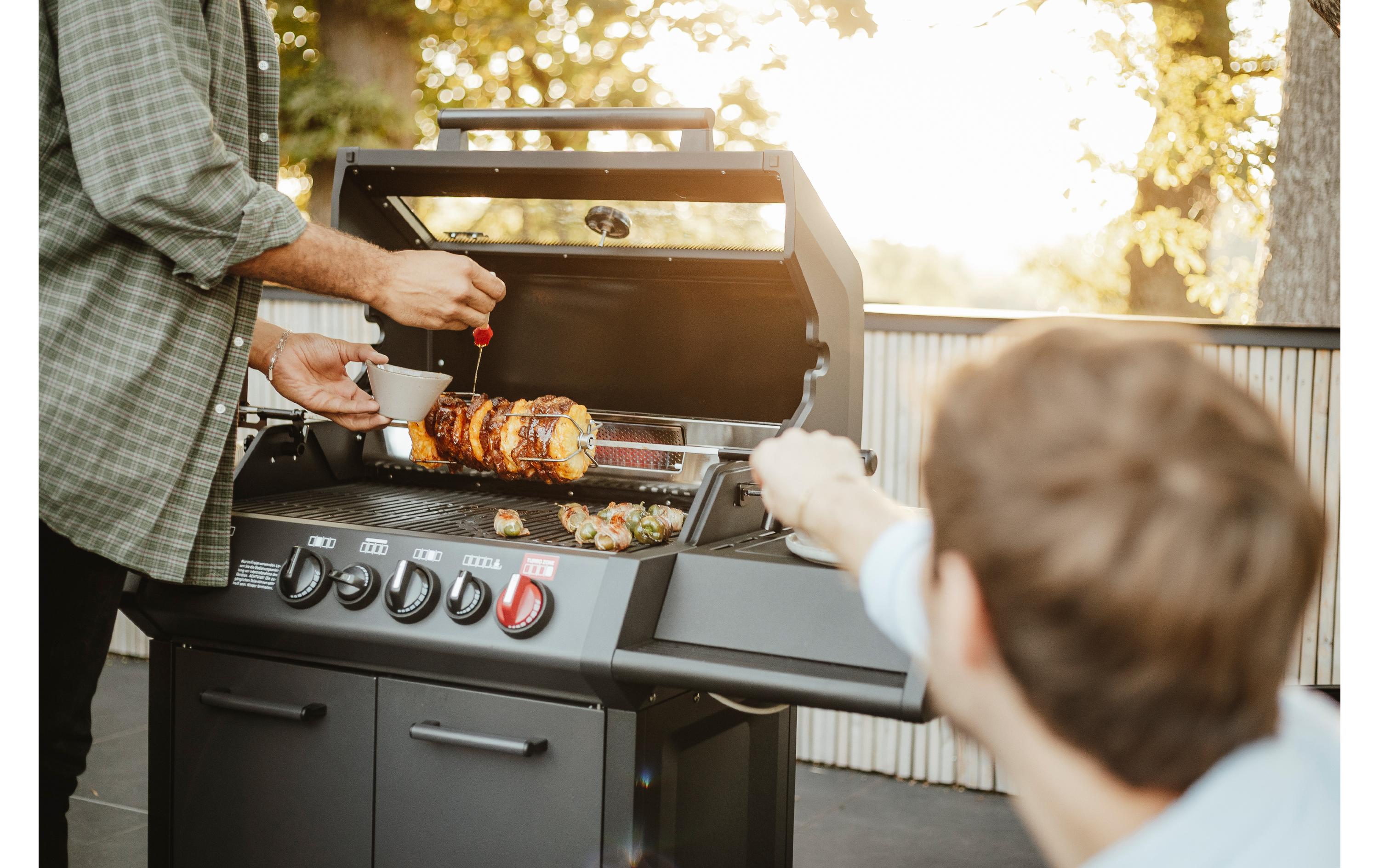 Grillspiess Pro<br>Universeller Grillspiess mit Elektromotor und Batterien