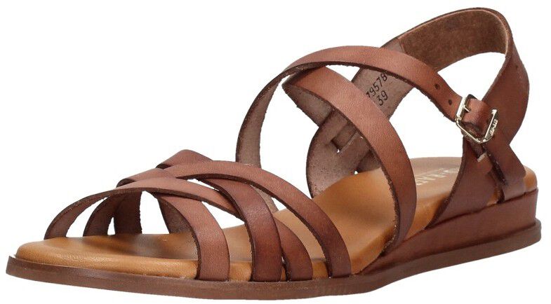Red Rag Sandalen Plat cognac