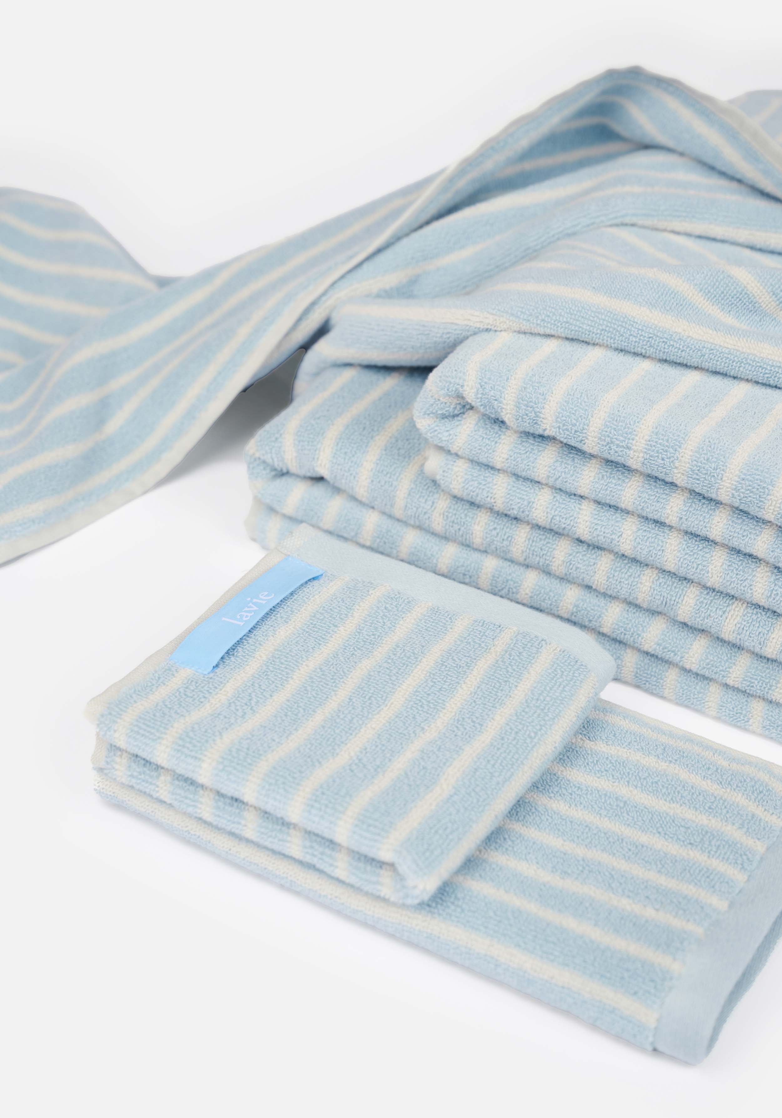Lavie Duschtuch Tom Ice Water Undyed