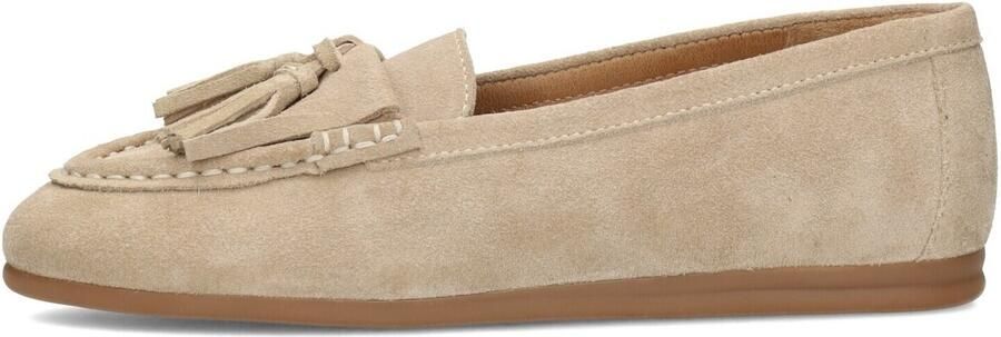 PS Poelman Mia suède mocassins beige