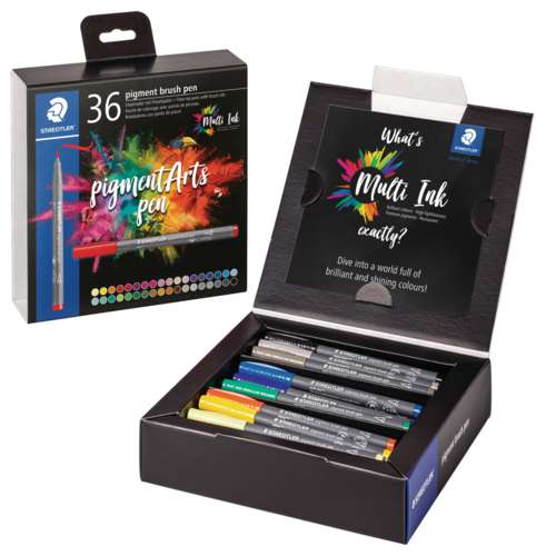 STAEDTLER® pigment arts pen brush 371, 36er-Set