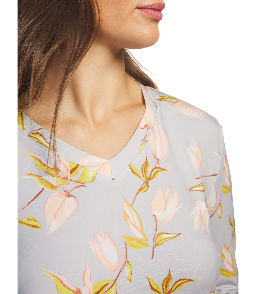 Chemise de nuit manches longues Tulipanes Selmark