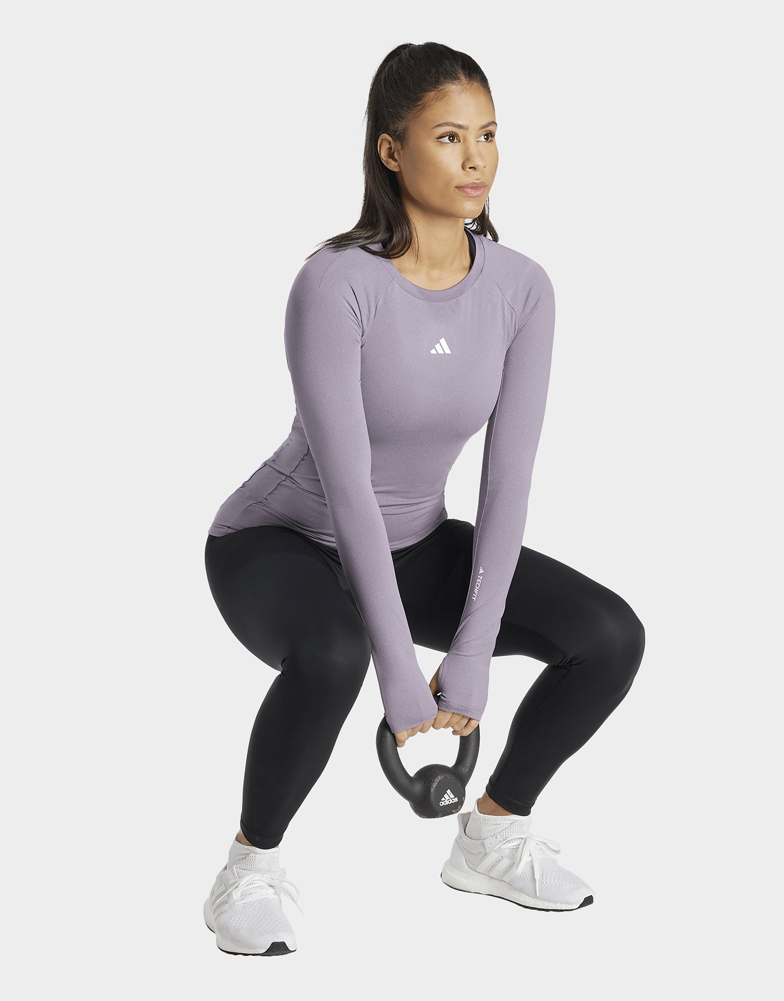 adidas Haut d'entraînement à manches longues Techfit